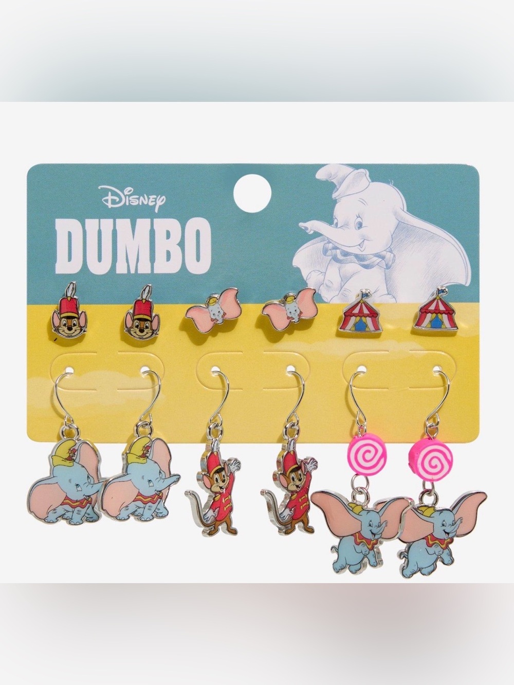 NWT Her Disney Dumbo 6 pack earring set